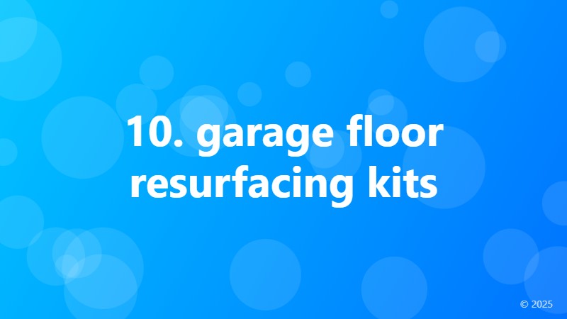 10. garage floor resurfacing kits