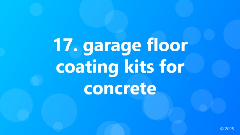 17. garage floor coating kits for concrete