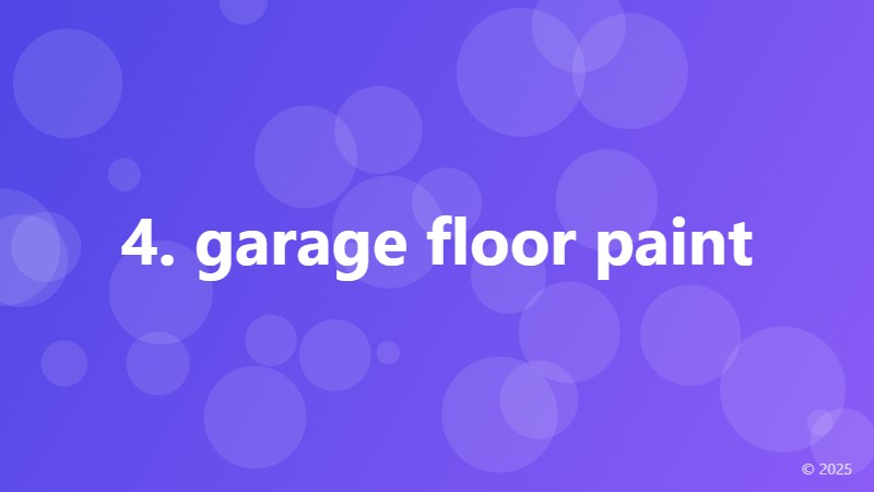 4. garage floor paint