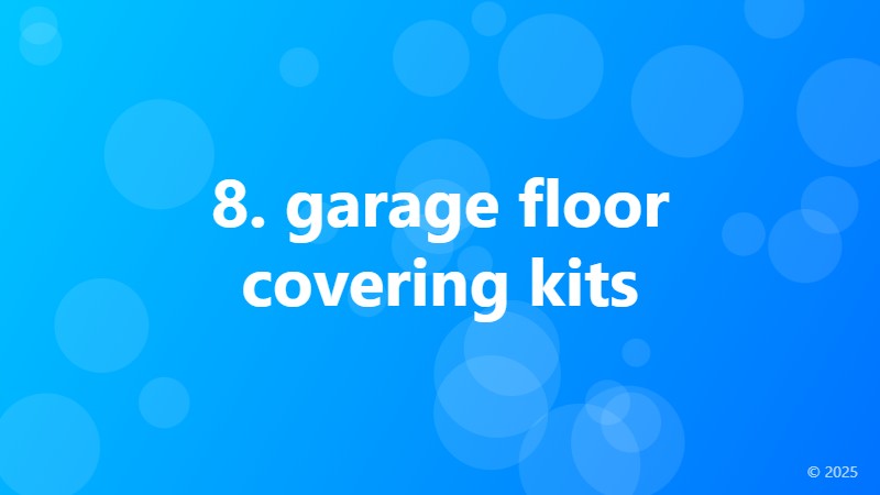 8. garage floor covering kits