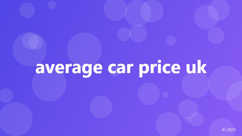 average car price uk