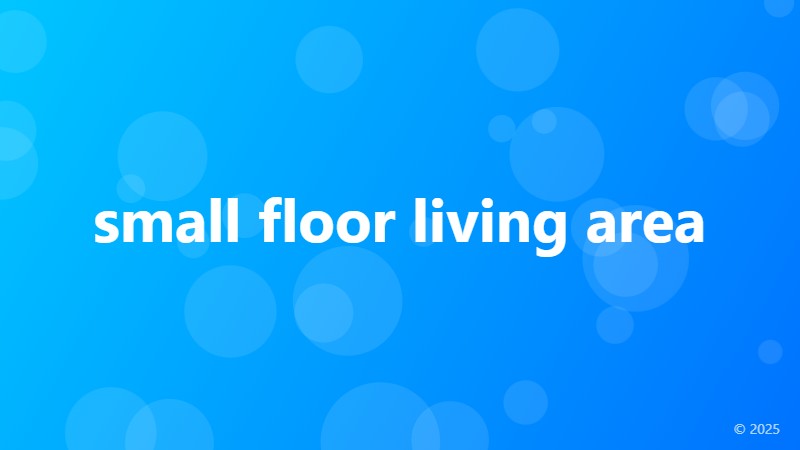 small floor living area