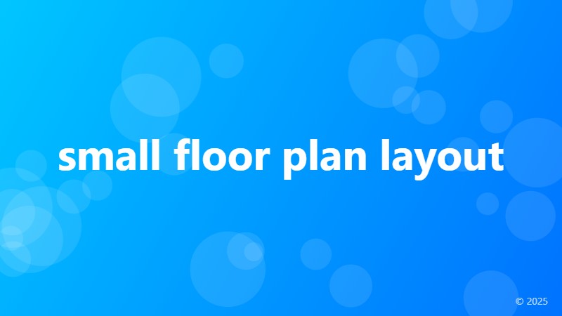 small floor plan layout